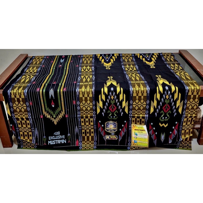 sarung mustamin exclusive 420 full sutra setara tamer 420 keren songket timbul