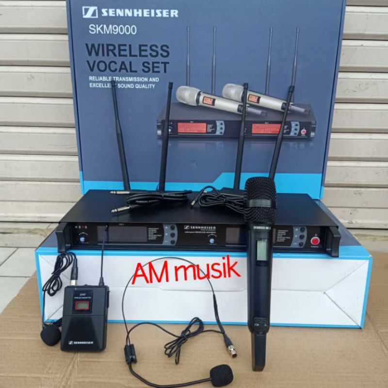 MIC WIRELESS SKM9000 MK2 HEADSET CLIPON DAN MIC PEGANG SKM 9000 MK2