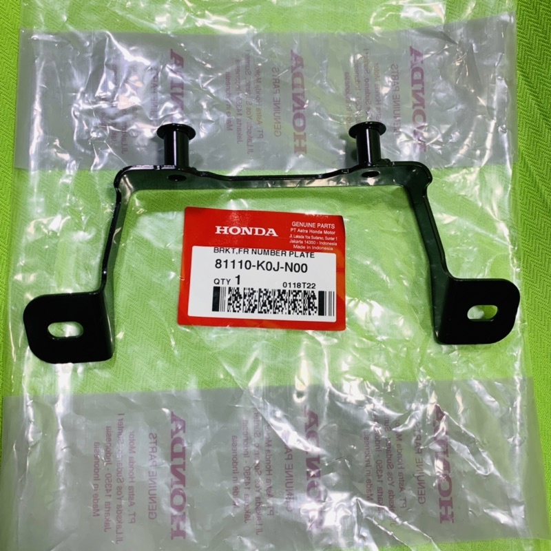 Bracket Dudukan Plat Nomor Depan SCOOPY PRESTIGE 2021 K2F GENIO 2019 original 81110 K0J N00