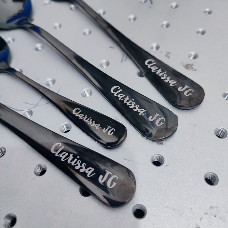 (JASA SAJA) jasa grafir sendok garpu sumpit korea/ grafir set sendok korea stainless steel