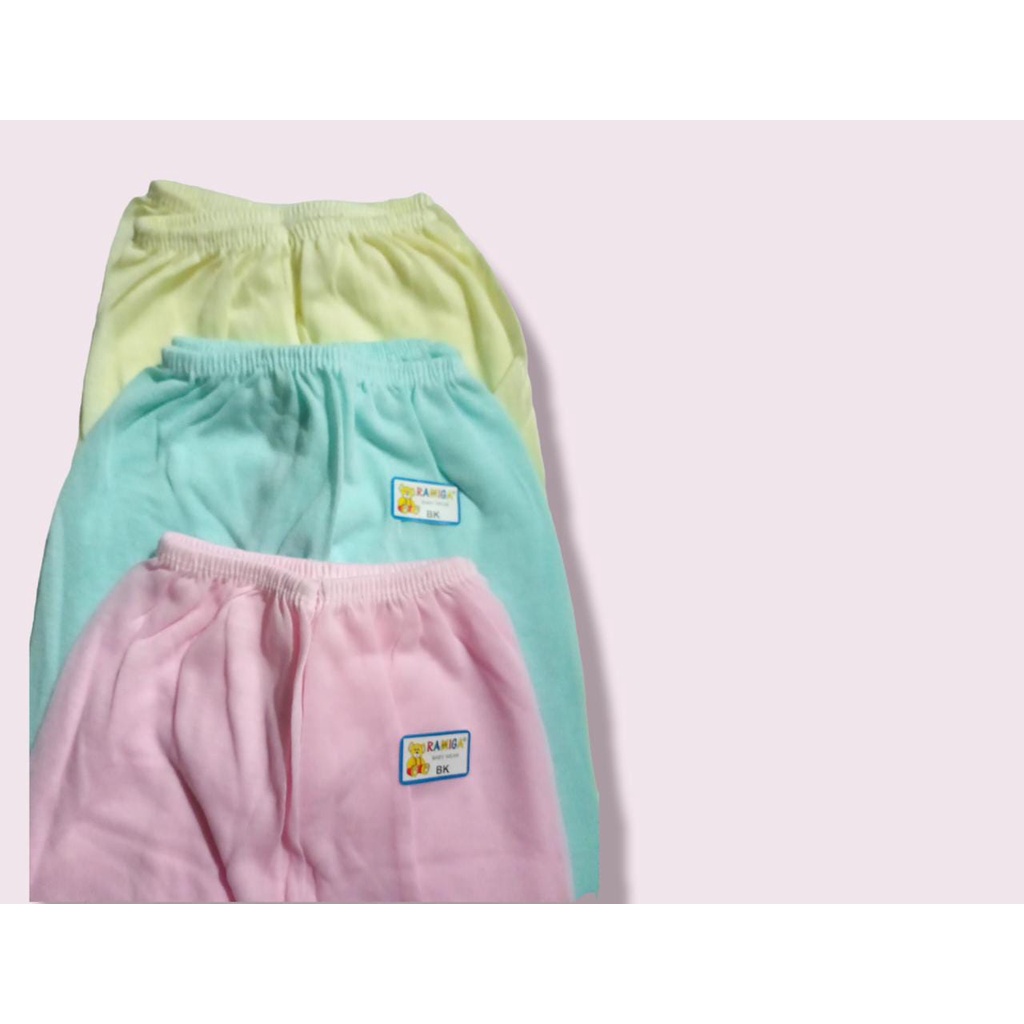 Celana Bayi Buka Tutup Polos/isi 6 pcs TERMURAH!!!!!!!