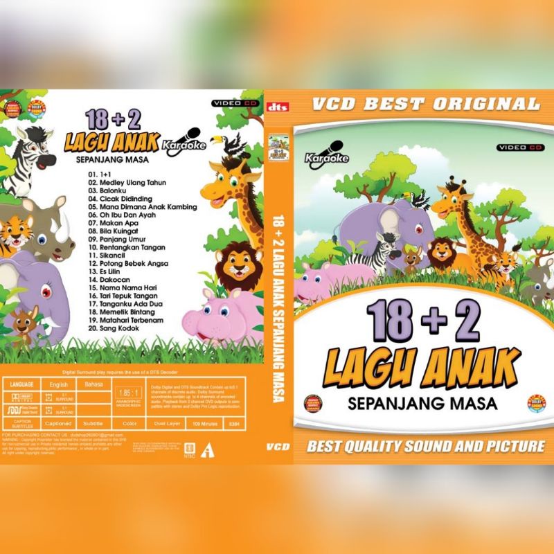 Kaset Lagu 18 + 2 LAGU ANAK SEPANJANG MASA [ 2022 ]