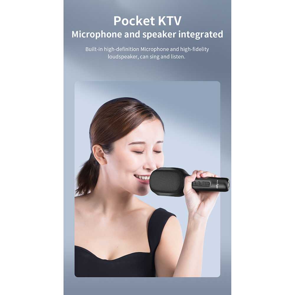 Zealot Mikrofon Karaoke Wireless Bluetooth Speaker Portable KTV - S58 ( Al-Yusi )