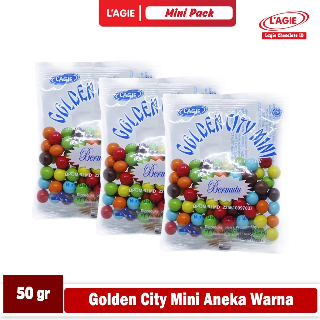 

LAGIE GOLDEN CITY MINI ANEKA WARNA 50GRAM 3 SACHET