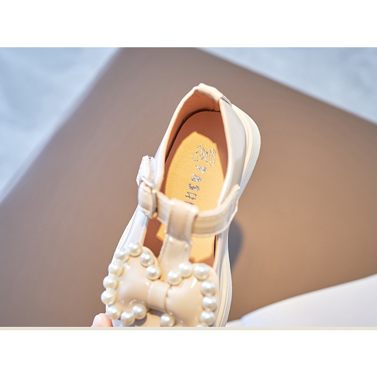 CG SH52-Sepatu Anak Perempuan Import Vintage Bow Pearl