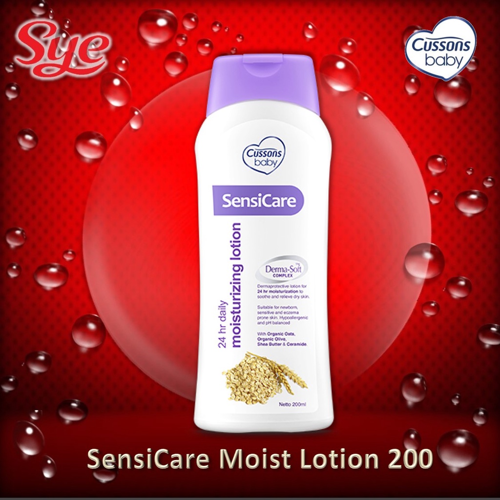 BPOM CUSSONS BABY SENSICARE MOISTURIZING LOTION 200ML / CUSSONS SENSI CARE LOTION KULIT SENSITIF / SYE