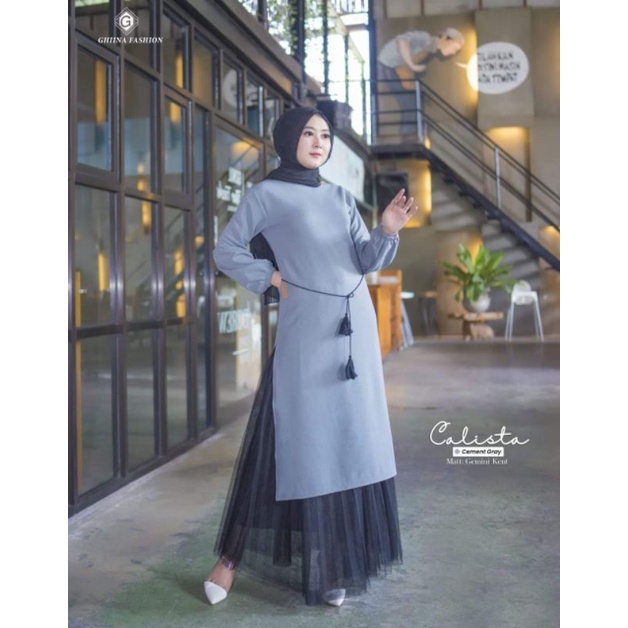 ORIGINAL✓CALISTA TUNIK BY GHINA FASHION✓TUNIK WANITA SIMPLE✓ATASAN WANITA✓