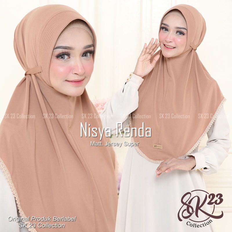 hijab instan nisya renda ori sk 23