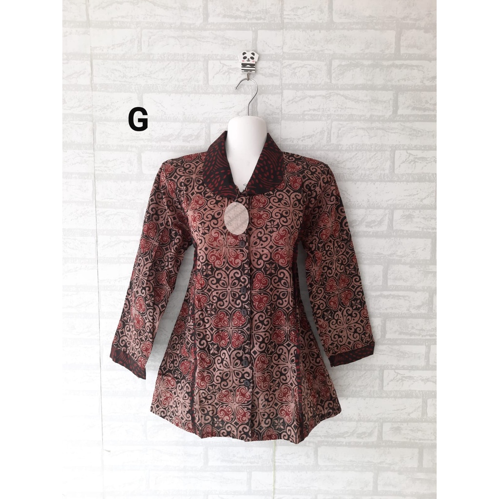 blouse batik kerja lengan panjang