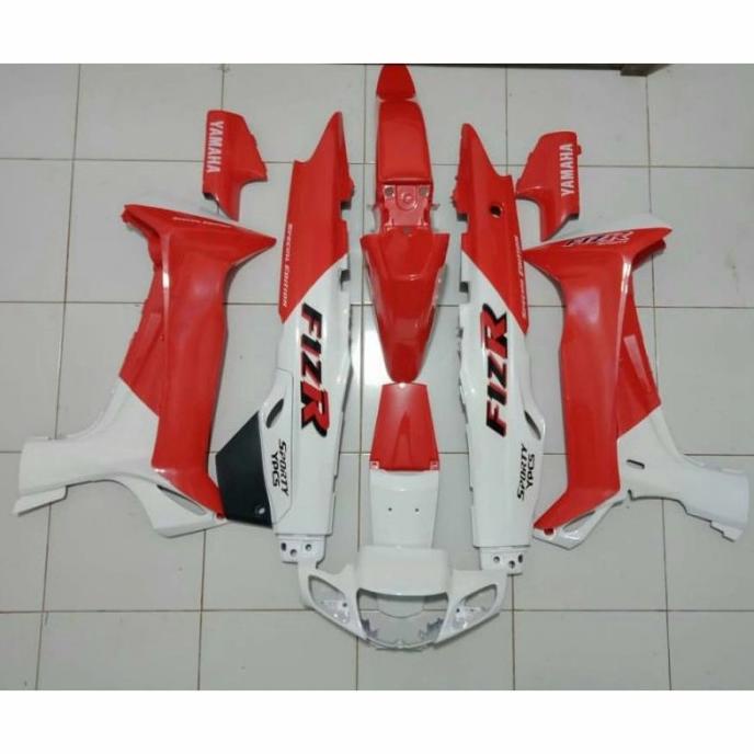 full set cover body halus yamaha fiz r Marlboro merah putih