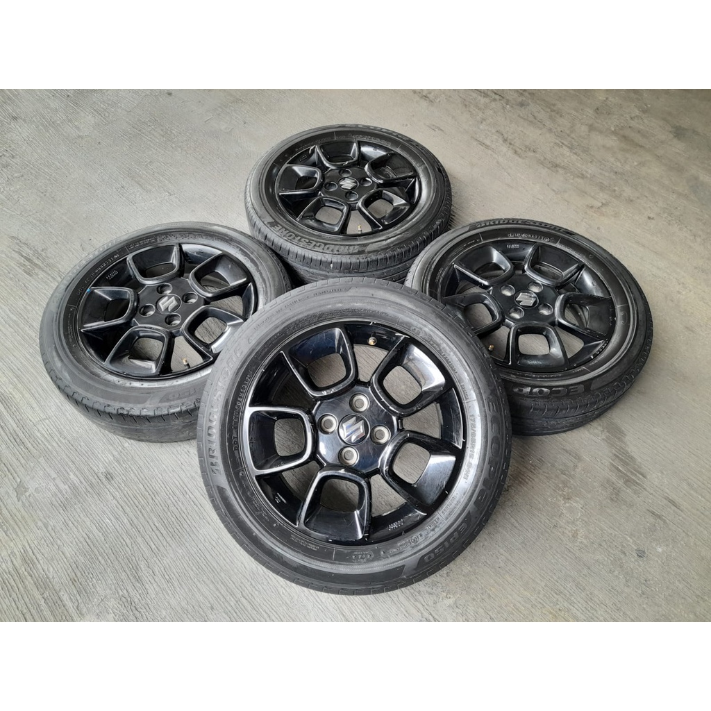 Velg Mobil Bekas Ring 15 Ori Ignis Pcd 4x100 + Ban 175 65 R15