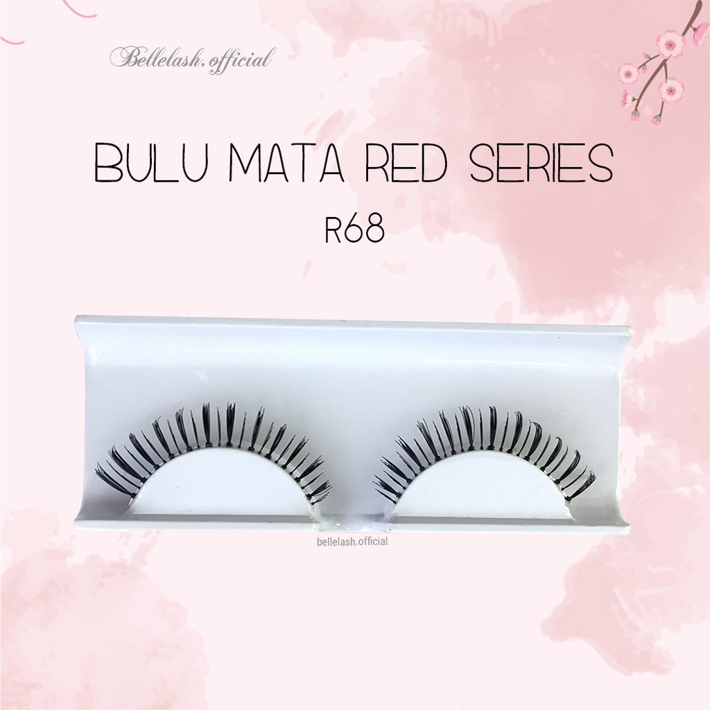 R68 Bulu Mata Bawah Palsu Handmade Natural False Eyelash Eye Lashes Belle Eyelashes