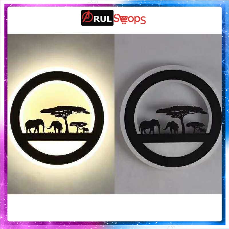 ARS - Blue Time Lampu Hias Dinding LED Siluet Pemandangan 24W - DF8