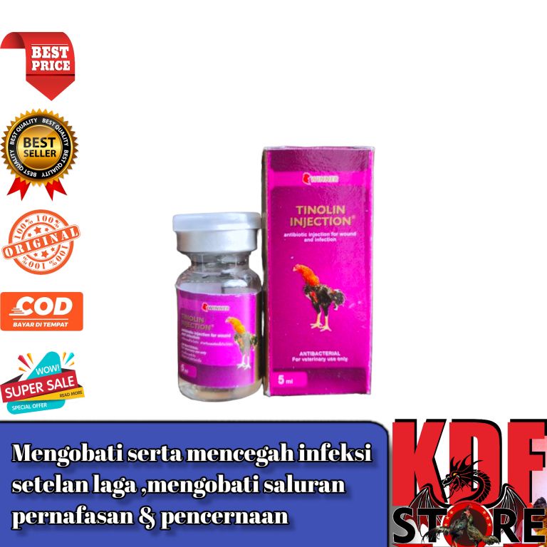 Tinolin Obat Ayam Laga Tinolin Injection 5 Ml