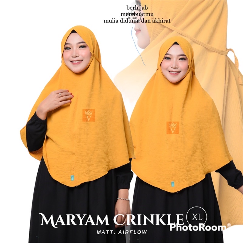 BERGO MARYAM CRINKLE AIR FLOW SIZE XLHIJAB JILBAB MARIAM CRINKLE AIR FLOW