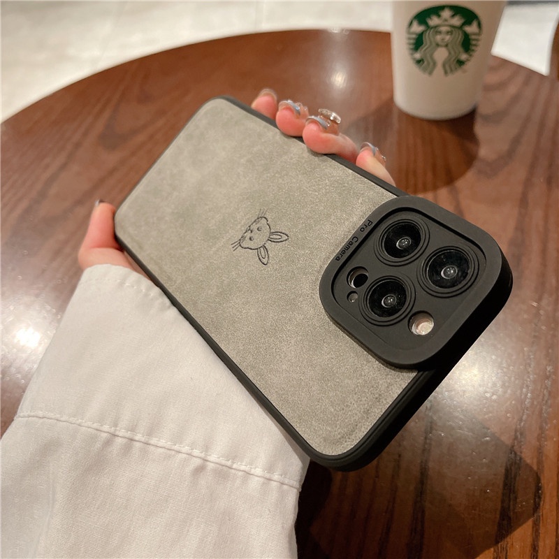 Soft Case Motif Kelinci 3D Untuk IPhone 11 12 13 14 Pro MAX Plus X XS MAX 7 8 Plus