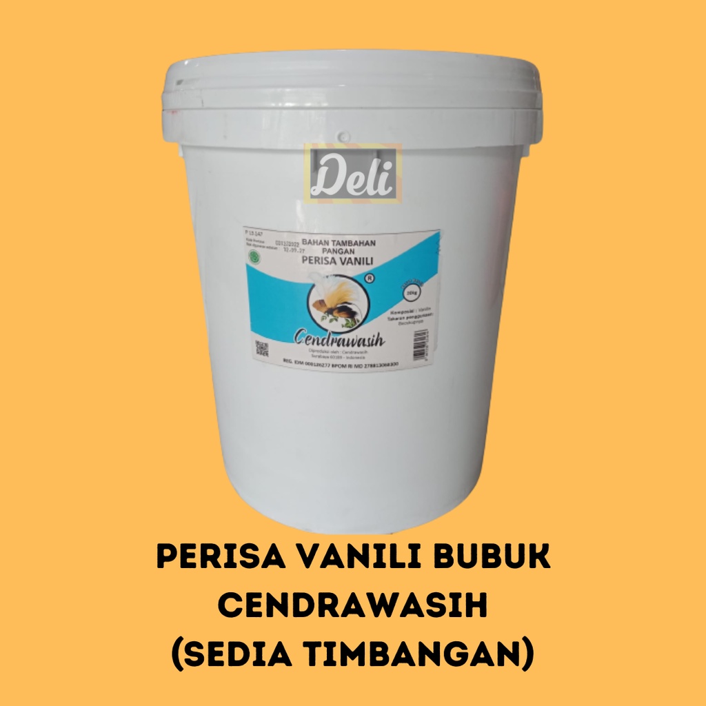 

Cendrawasih Vanili Perisa Vanila Bubuk 500gr Timbangan/Vanilli Bubuk Cendrawasih 500gr
