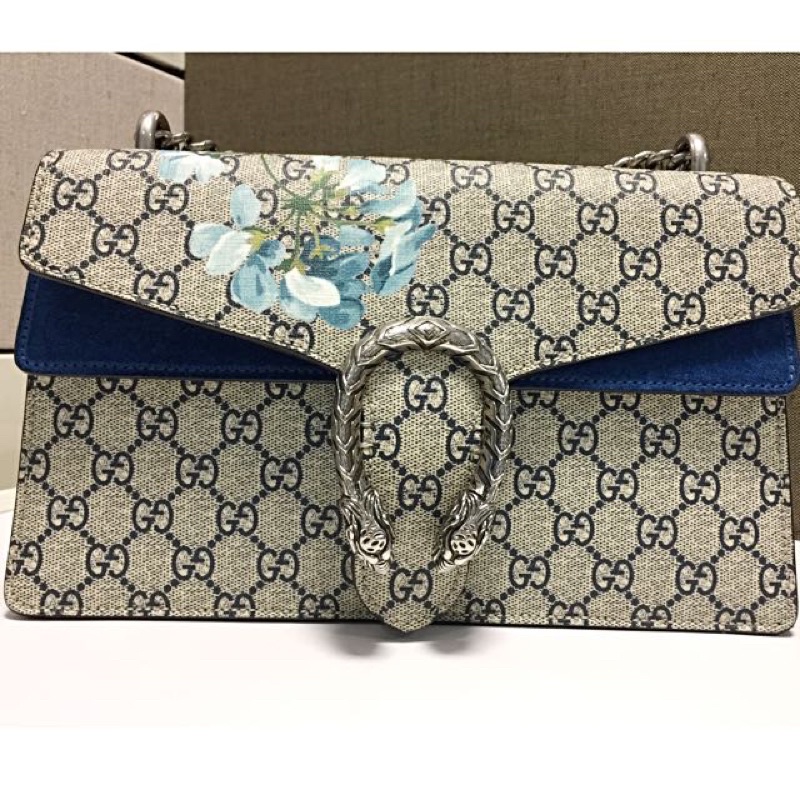 Gucci Dionysus Blue GG Blooms Shoulder Bag