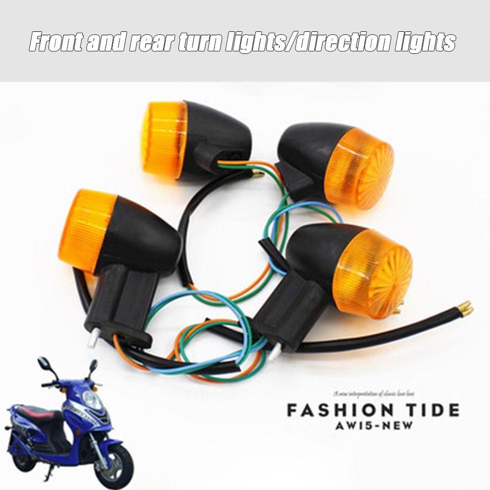 R-FLOWER 1/2pcs Aksesoris Lampu Skuter Motor Lampu Sepeda Blinker Flash Signal Indicator Light