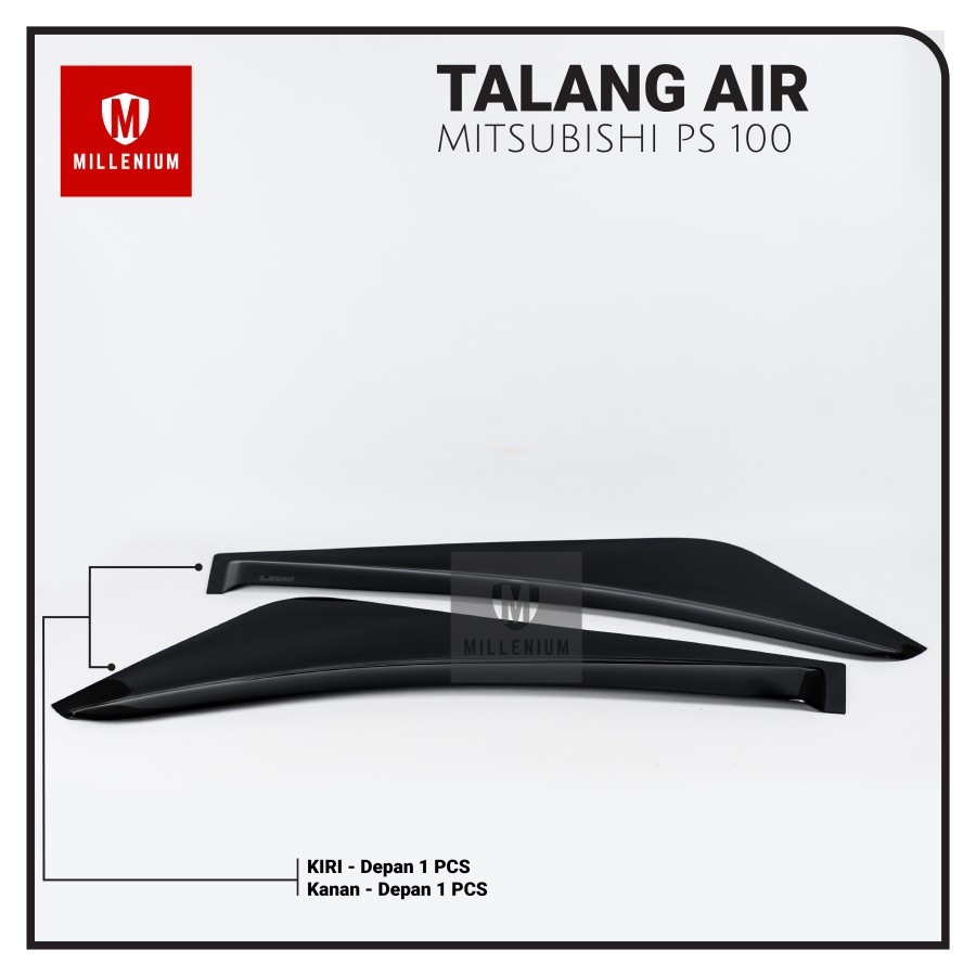 Talang Air Pintu Mobil MITSUBISHI Colt Diessel PS100 Model Kupu - Kupu 2 Pintu Berkualitas