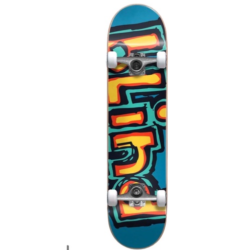 Skate Deck Blind Skateboard Complete Og Logo Matte Red Teal 7.75