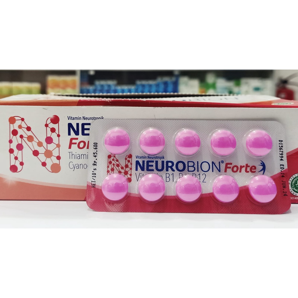 Neurobion Forte Vitamin B Complex Vitamin Saraf, Kebas-kebas Kesemutan