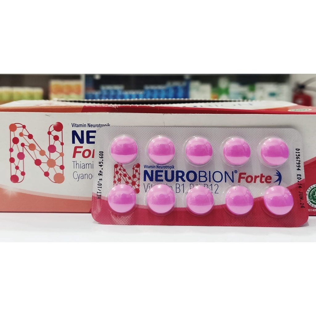 Neurobion Forte Vitamin B Complex Vitamin Saraf, Kebas-kebas Kesemutan