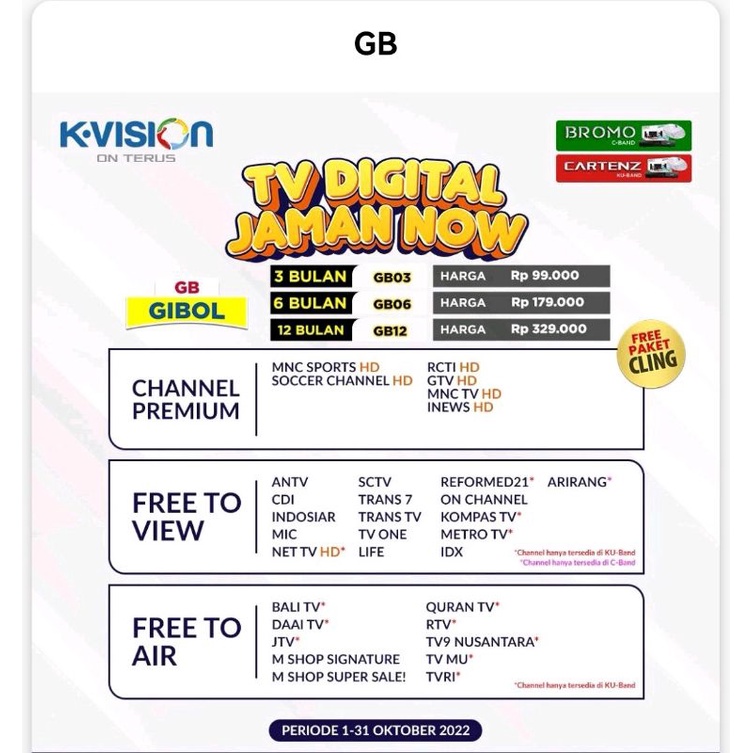 Paket GB K vision Paket GB K-Vision