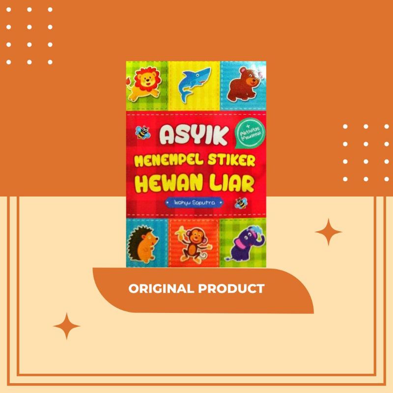 Asyik Menempel Stiker Hewan Liar