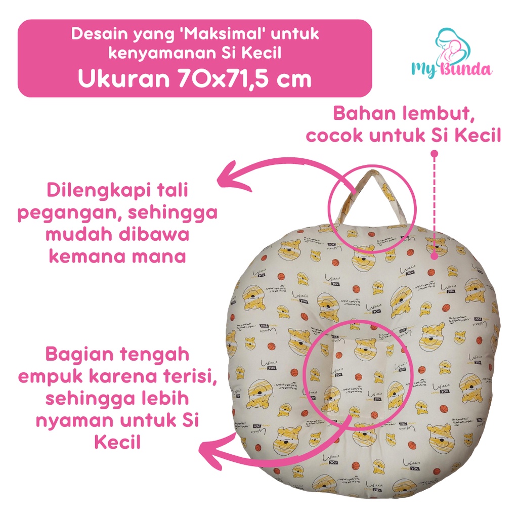 Sopa Bayi Bantal Sofa Bayi Multifungsi Sofa Baby Newborn untuk Sofa Duduk Bayi Jenis Sofa Bayi Jumbo Kasur Sofa Bayi New Born Kursi Sofa Bayi Belajar Duduk Cocok untuk Kado Lahiran - Motif SF16