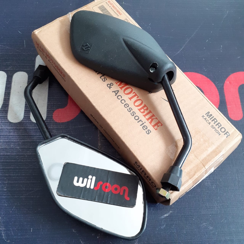 Spion Miror Variasi Model Shogun SP Untuk Motor Suzuki Hitam