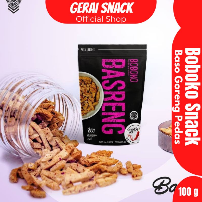 Basreng Boboko Baso Goreng Spicy Khas Bandung 100 g