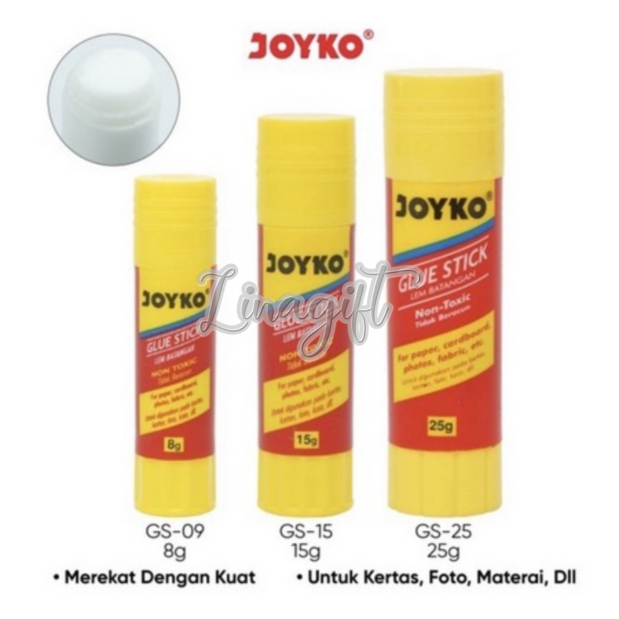 ( Ecer 1 Pc ) JOYKO - GLUE STICK - LEM BATANG PEN STIK - KERTAS PAPER GLUE STICK 6GR, 8GR, 15GR, 25GR