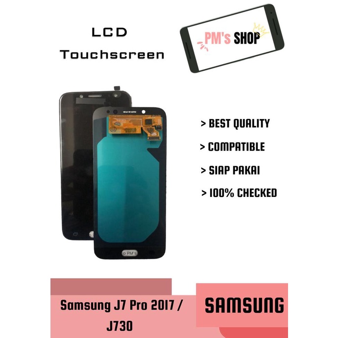 Lcd Touchscreen Samsung J7 Pro 2017 / J730 OLED Ori Contras