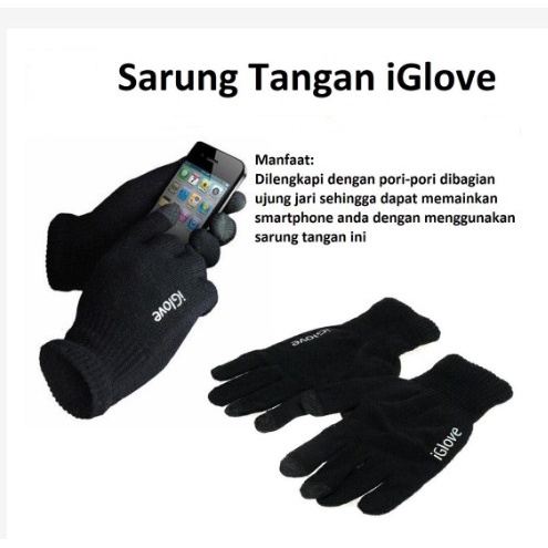 Sarung Tangan iGlove Touch Screen Touchscreen Motor