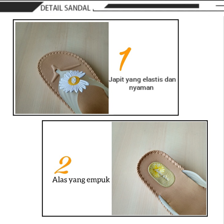 gos NEW ERA LB E 1521 SUN &amp; LB E 9010 Sandal Jepit Wanita Sendal Karet Original