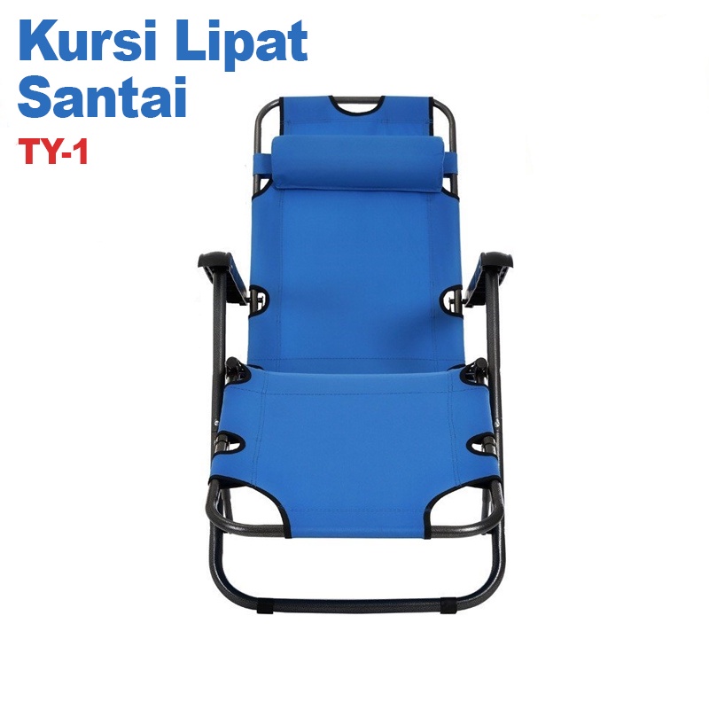 (COD) Kursi Piknik Lipat Longer/ Kasur Lipat Folding Bed /Kursi Malas Lipat Kursi Santai Portable Serbaguna