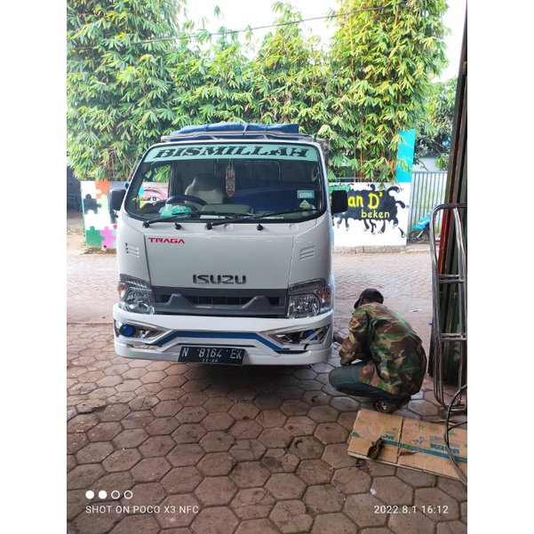 bemper pnp traga variasi bahan plat