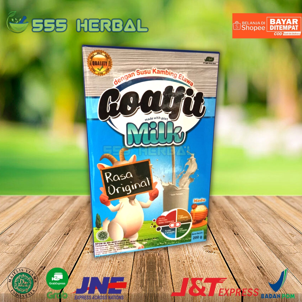 

Susu Kambing GOATFIT MILK Original | Plus Royal Jelly Isi 200 Gram