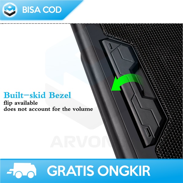 COOLING PAD GAMING LAPTOP ICE COOREL DENGAN 6 FAN SPEED 1500 - 2000rpm