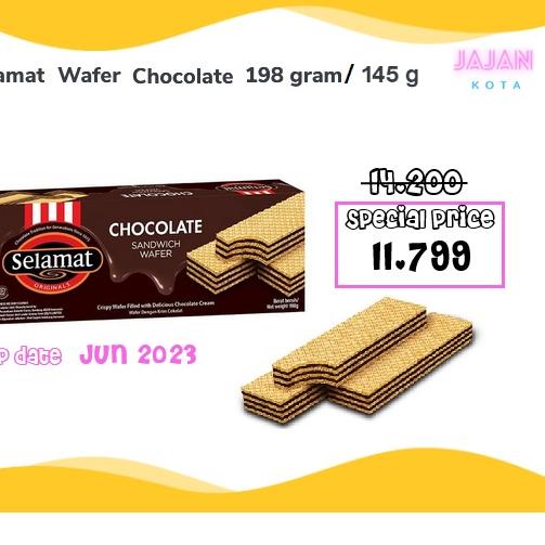 

codeN3z3Y--Selamat Wafer Chocolate 198 / 145 gram