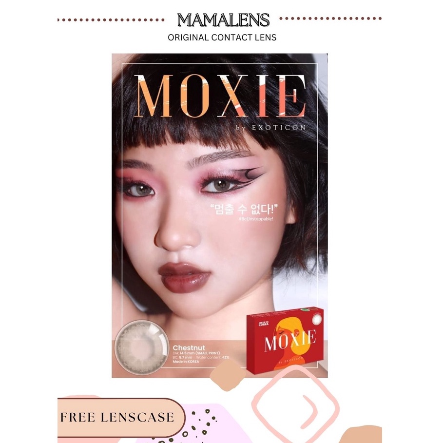 Softlens Moxie Minus -4.50 sd -6.00 Free Lenscase -MAMALENS