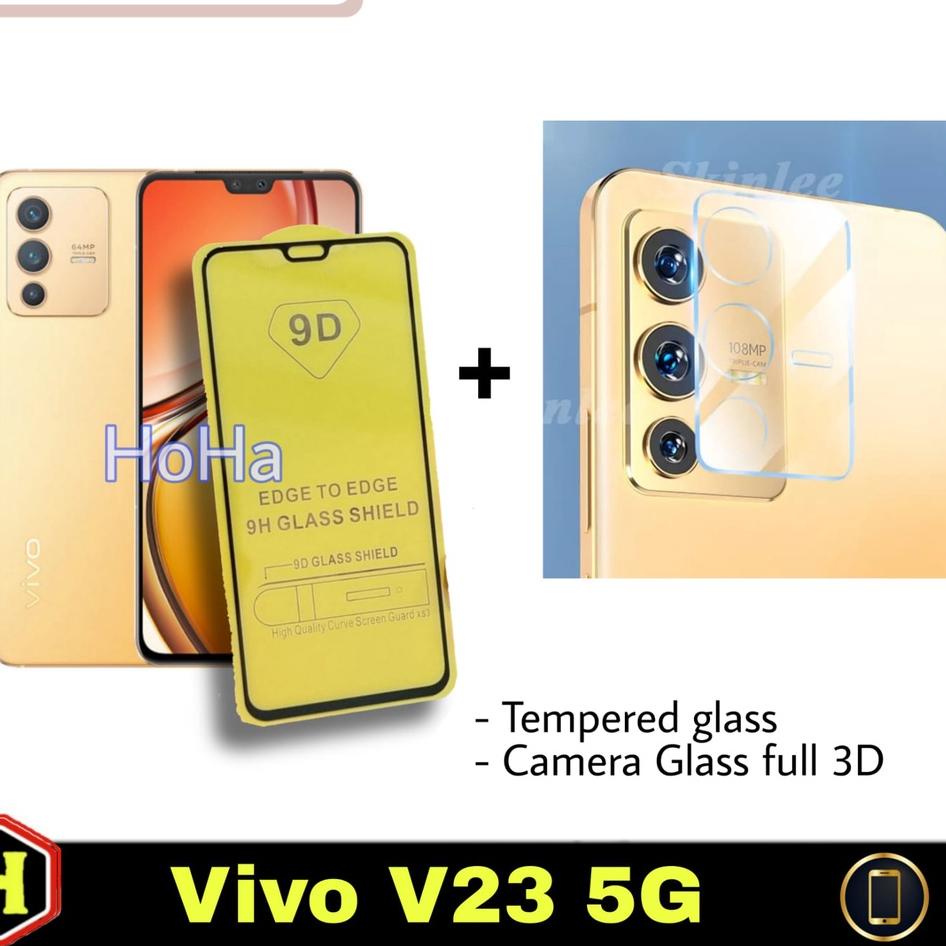 More Info Here--New Paket 2IN1 VIVO V23 5G Tempered Glass Layar Free Tempere Glass Camera Full Anti 
