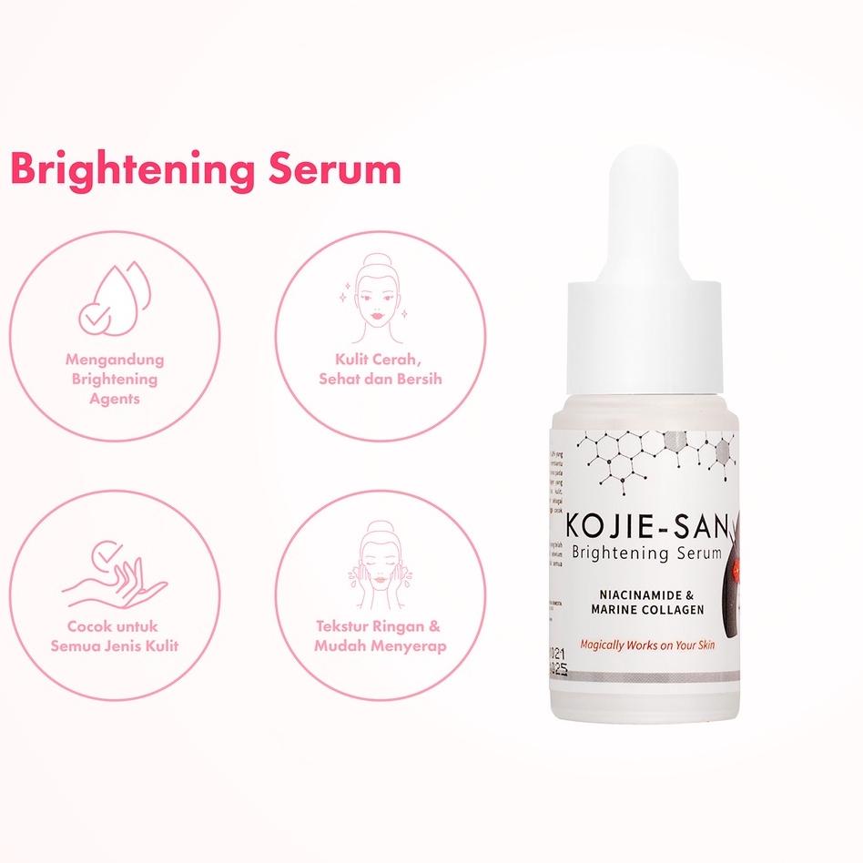 Kuy Pakai Barang Ori BUHOTEI Kojie-San Serum 10% Niacinamide Brightening Serum Kojic Acid Whitening 