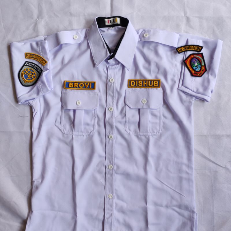Baju Pdh Dishub Pria / Pdh Dishub Pria / Kemeja Dishub Pria / Baju Pdh Dinas Perhubungan Pria / Pdh 