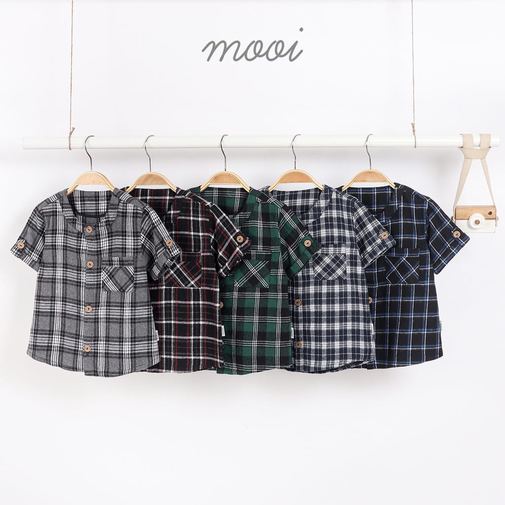 Mooi Kemeja Anak Flanel Kenji Shirt/ Mooi Kenji Shirt