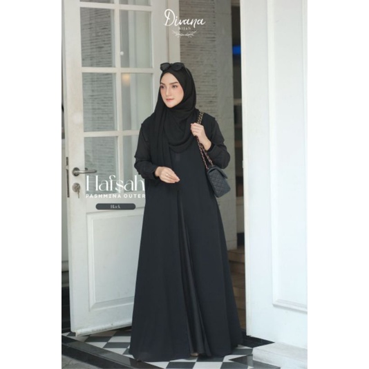 READY STOCK GAMIS/ DRESS SET PASMINA HAFSAH BY DIVANA