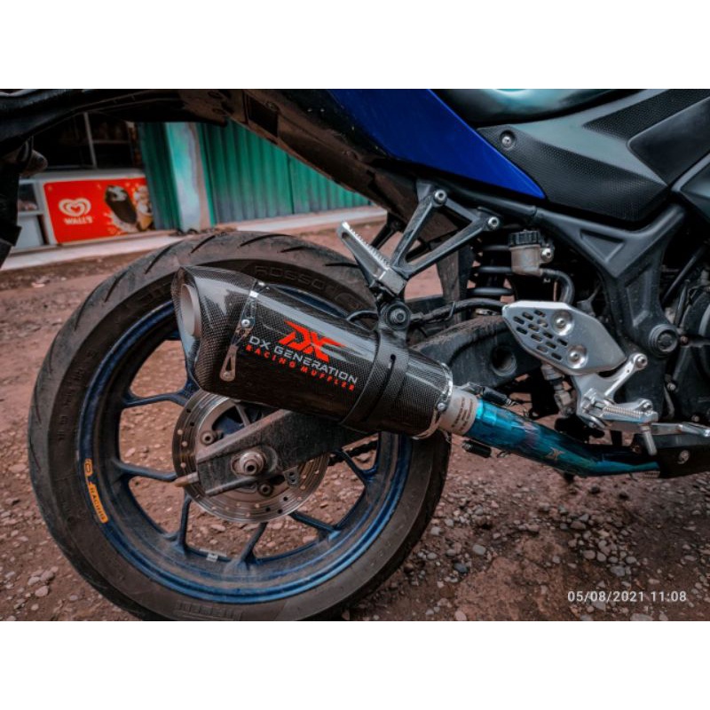 Knalpot Racing DX Generation tipe RvR Short Carbon Fullsistem Aerox Nmax PCX CBR150 GSX R15 CBR250RR