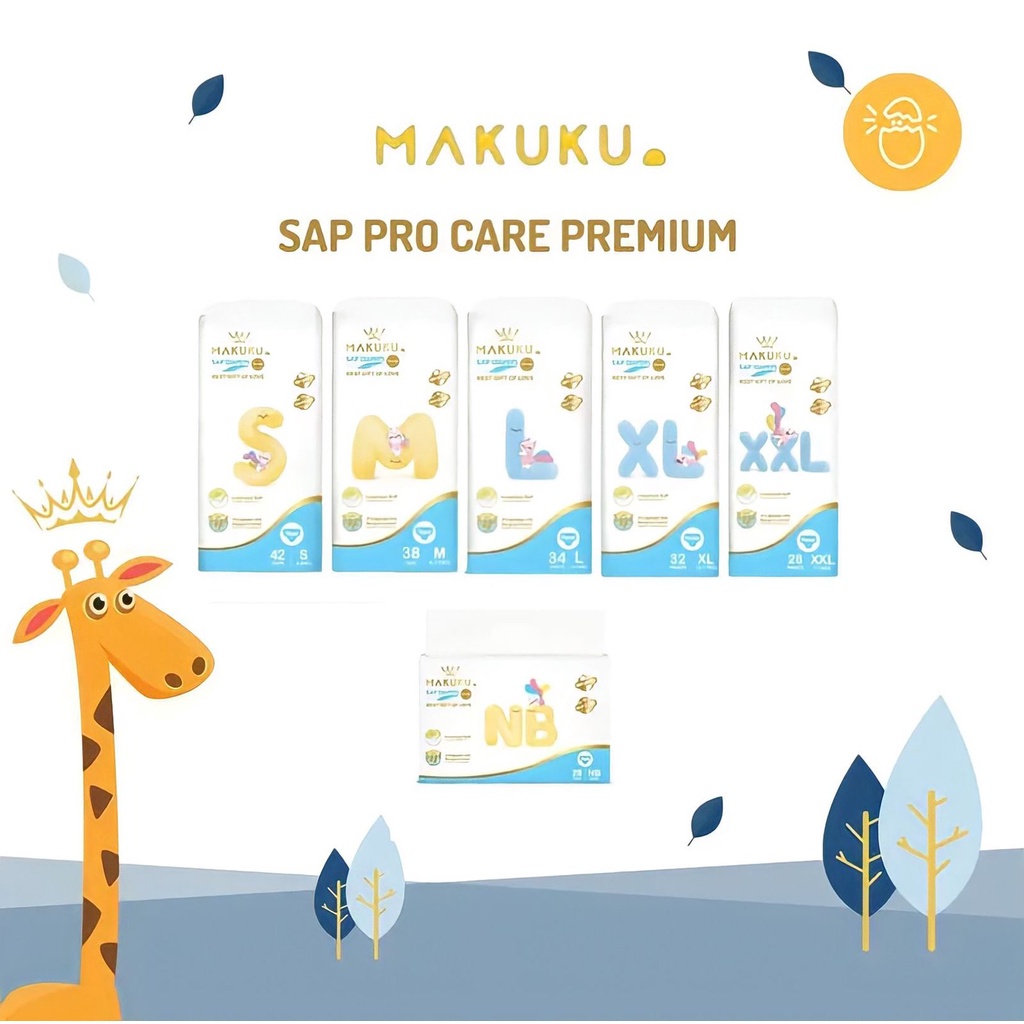 MAKUKU SAP Diapers Pro Care Pants XL32 - Popok Bayi