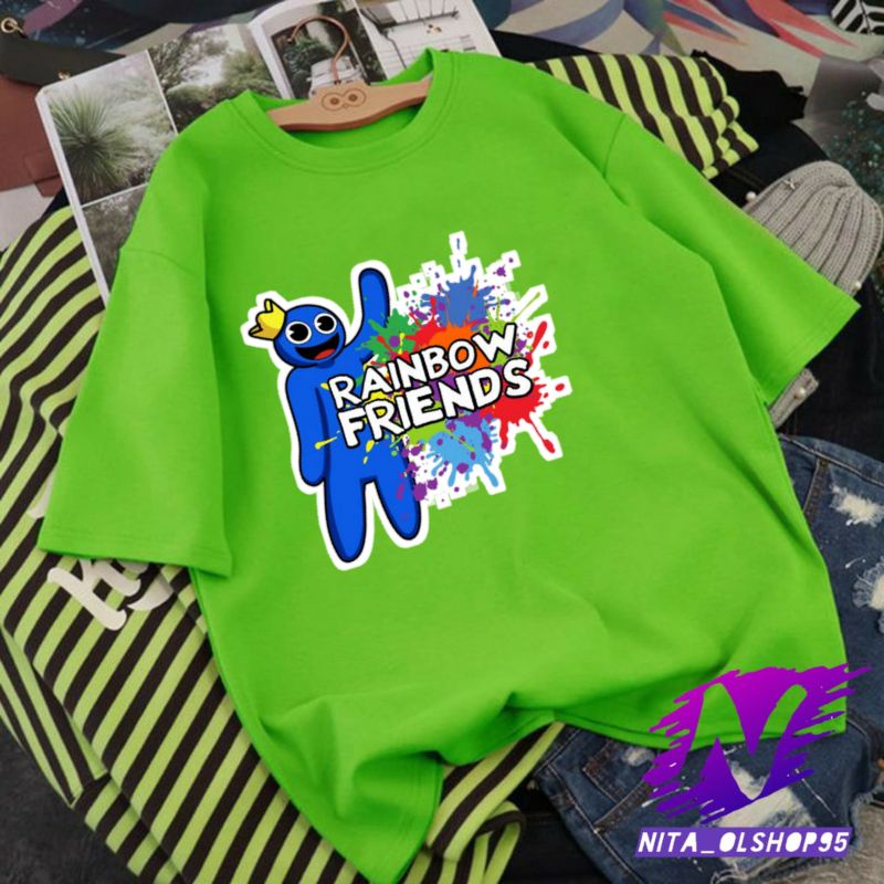 baju anak kaos anak rainbow friends blue karekter